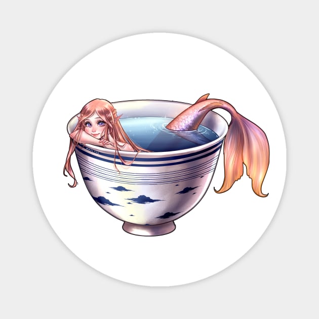 Mermaid in a Cup Magnet by Mari945